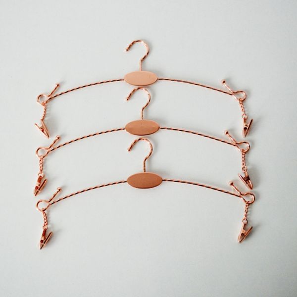 Metal 2 styles Lingerie Hanger With Clip Bra Hanger and Underwear Briefs Underpant Display Hangers