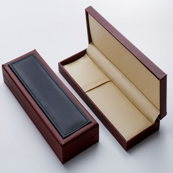 Luxury Empty Leather Pen box bag Plastic pens boxes Gift Holder case