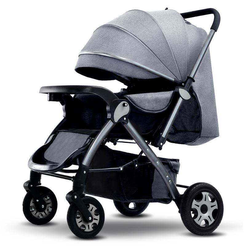 Stroller Parts & Accessories Luxury Baby 3 In 1 High Landscape Cart Can Sit Lie Portable Pushchair Cradel Infant Carrier
