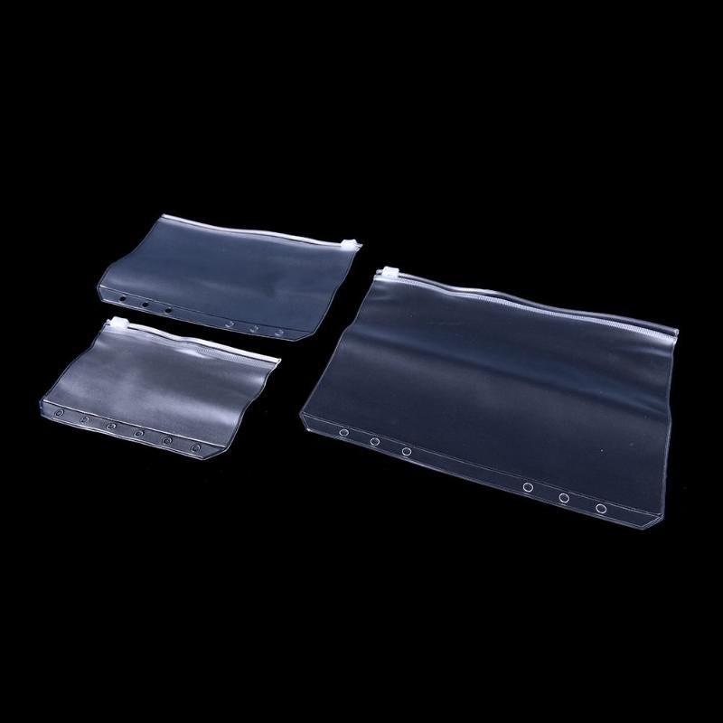 Card Holders Transparent PVC Storage Bag Holder Presentation Binder Folder Zipper Receive 3 Sizes A5 - A6 A7