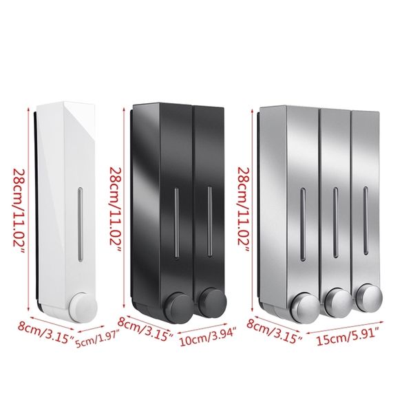 420ML Wall Mounted Bathroom Liquid Soap Dispenser Washing Lotion Hand Sanitizer Kid Family el Kitchen Shower Gel Shampoo 211206