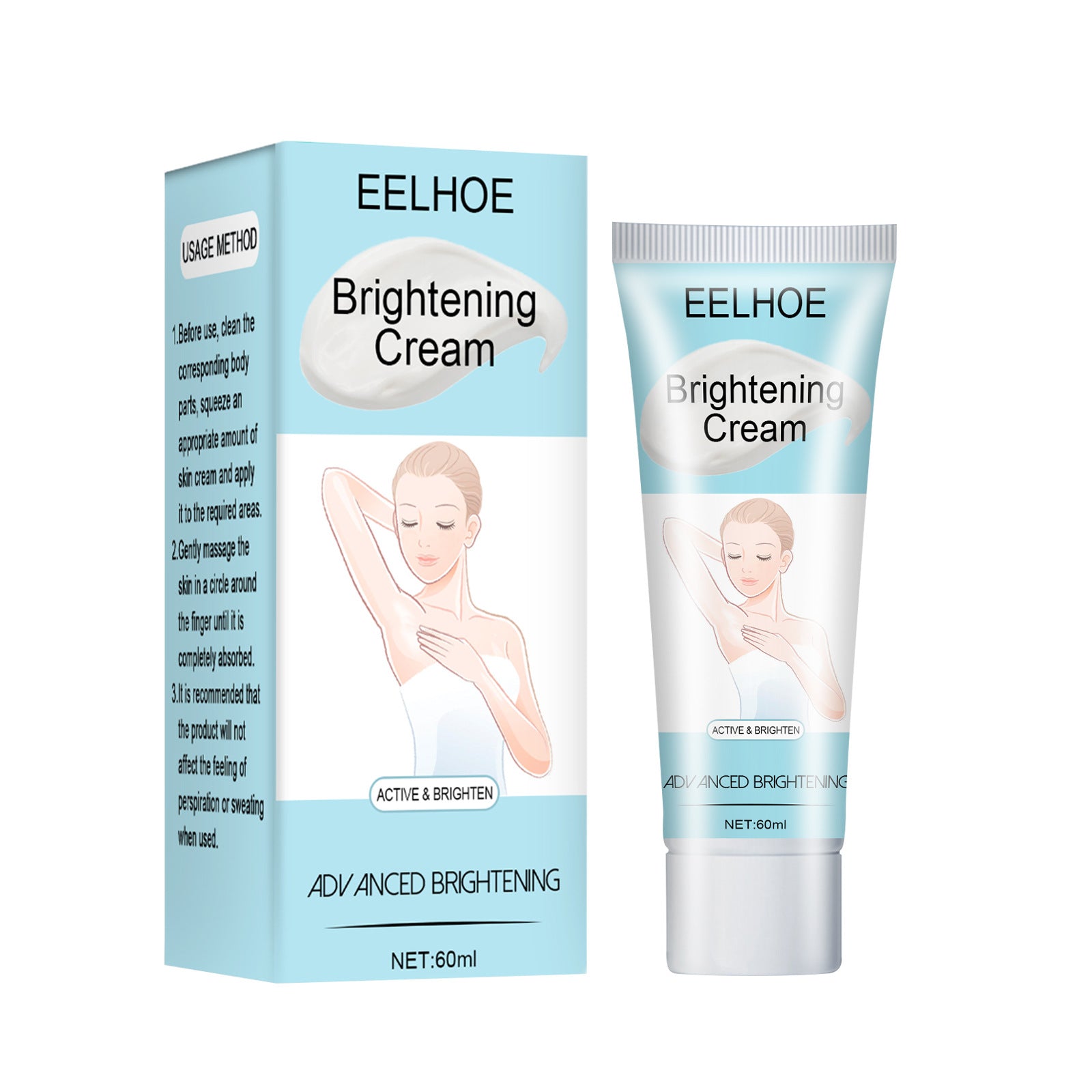 Free freight EELHOE OEM ODM Beauty Items Underarm cream lightens melanin in sensitive parts and brightens skin color