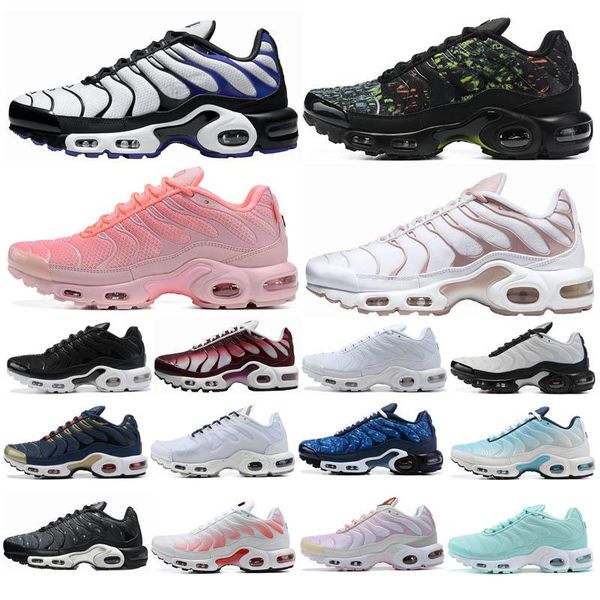 2022 New mens tn plus women shoes trainers triple black white Hyper Blue Oreo Smoke Grey Worldwide Pink Fade men Outdoor sports sneakers