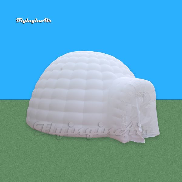 Party Tents Advertising Inflatable Igloo 6m-8m Circular Structure White Blow Up Dome Tent For Party And Wedding Events