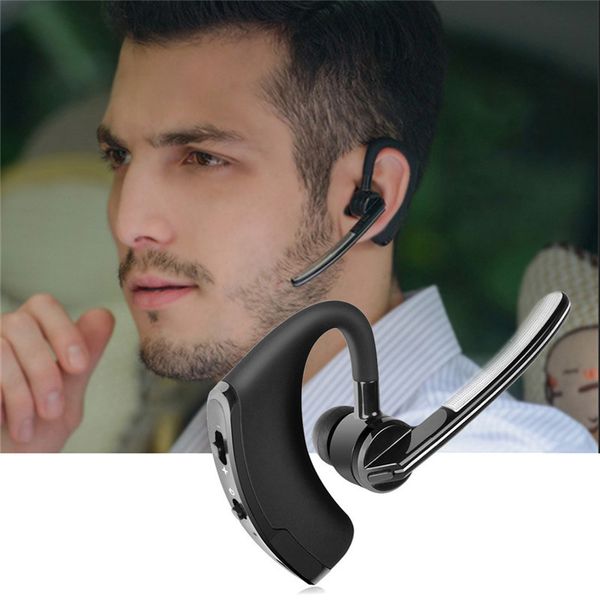 V8 Cell Phone Earphones Wireless Bluetooth Business Headset Bass Noise Reduction Earbuds Sports Headphone Handsfree Call With Microphone Ear
