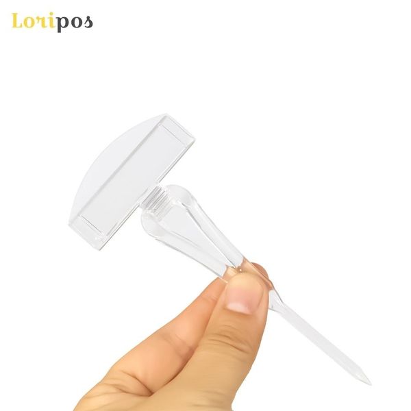 100pcs Per Lot Black And Clear Options Spears Picks Clip Sign Holders For Ice, See Food, Cake Top Price Tag Display