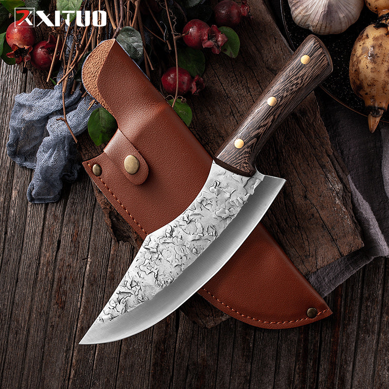 XITUO Stainless Manganese Steel Meat Cutting Knives Forging Butcher Knife Cutting Meat Kind High-quality Tools For The Kitchen