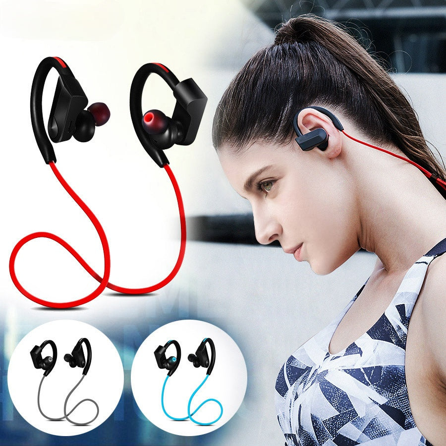 K98 Bluetooth Earphone,Wireless Headphones,Sweatproof Sport Headset,Stereo Bass Earbuds With Microphone for Phone