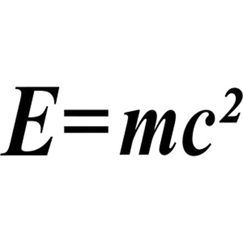 15.5X4.4CM E=MC2 Love math Originality Vinyl Decal Car Sticker Black-Silver Car-styling