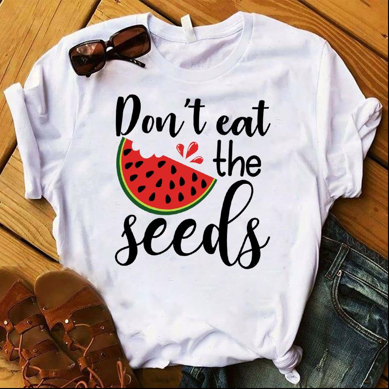 Watermelon Dont Eat The Seeds Womens Tops Tee Clothes Graphic