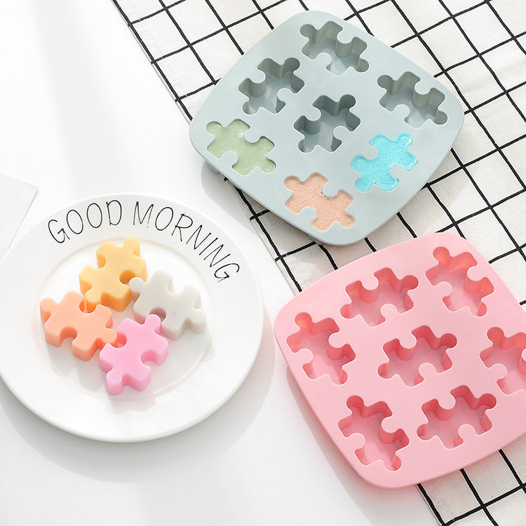Silicone Mould Puzzle Shape Chocolate Candy Sweets Mold Ice Cube Cookie Cake DIY Baking Tools 88202197