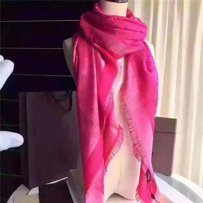 High quality classic designers wool silk with silver thread scarf fashion scarves thick shawl 140*140cm without box