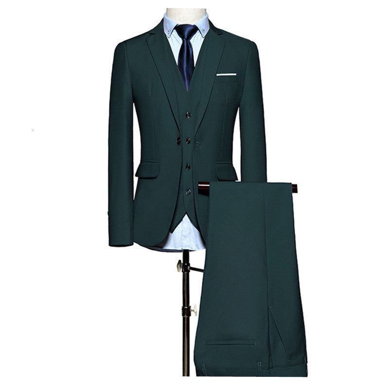 Men&#039;s Suits & Blazers (jacket + waistcoat waistcoat) men&#039;s luxury blazers fit fine suits for business formal green party attire X8CS