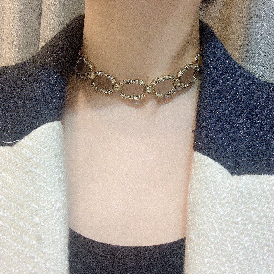 HOT SELL Popular initial letter Chokers necklace chokers bracelet for women Party wedding Lovers girlfriend gift jewelry for Bride With BOX.