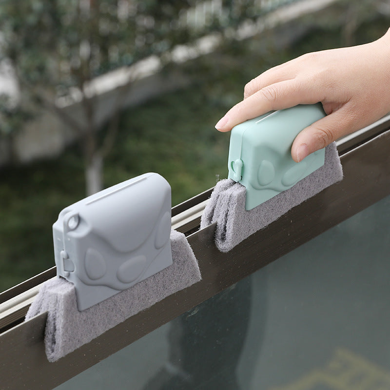 Window Groove Cleaner A small brush that sweeps grooves cleans window sill crevices with a brush household cleaning products