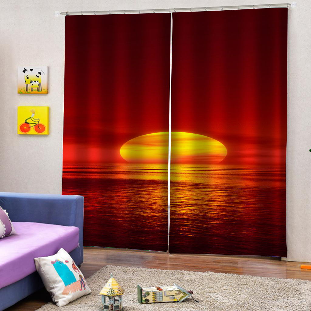 Home Decor Window Blackout Curtains The Living Room Bedroom 3D Curtain Drapes Fashion Design