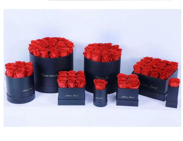 Eternal flowers holding bucket Valentine&#039;s Day gift box Rose decorative flower girlfriend wife romantic festival gifts RH3301