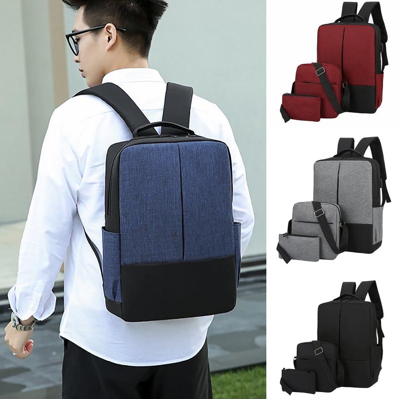 3pcs-set Male Backpacks High School Bags For Women 2021 Boys One Shoulder Big Student Travel Bag Men Backpack Mochila#h3