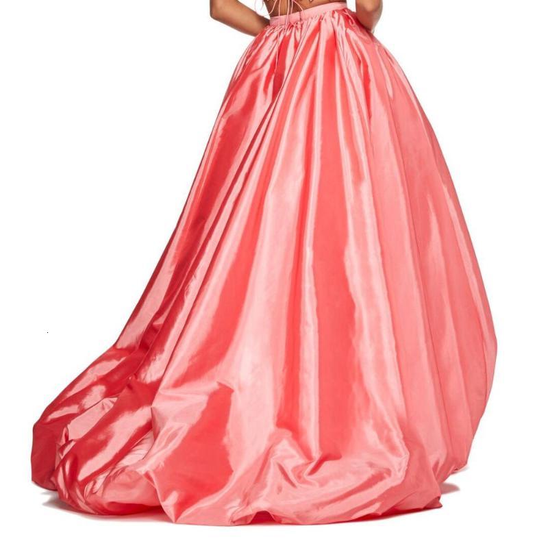 New Taffeta High Low Bubble Custom Made Women Skirts Party Prom Long Maxi Skirt