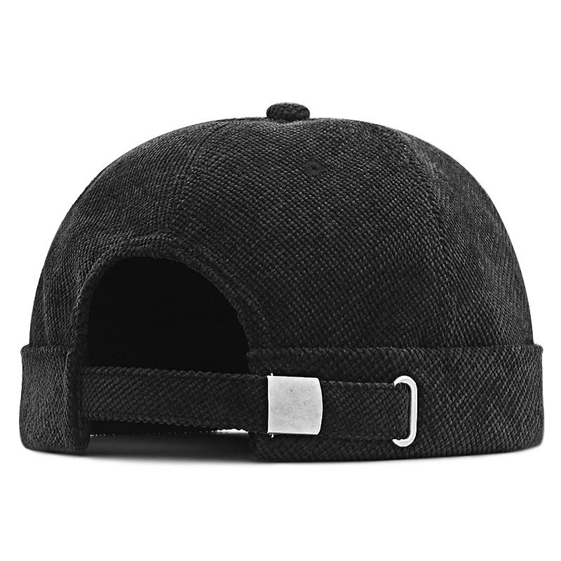 Berets Plus Size Beret Mens Velvet Beanies For Men Docker Sailor Crimping Brimless Skull Caps Hip Hop Corduroy Cap 56-60CM 61-68cm