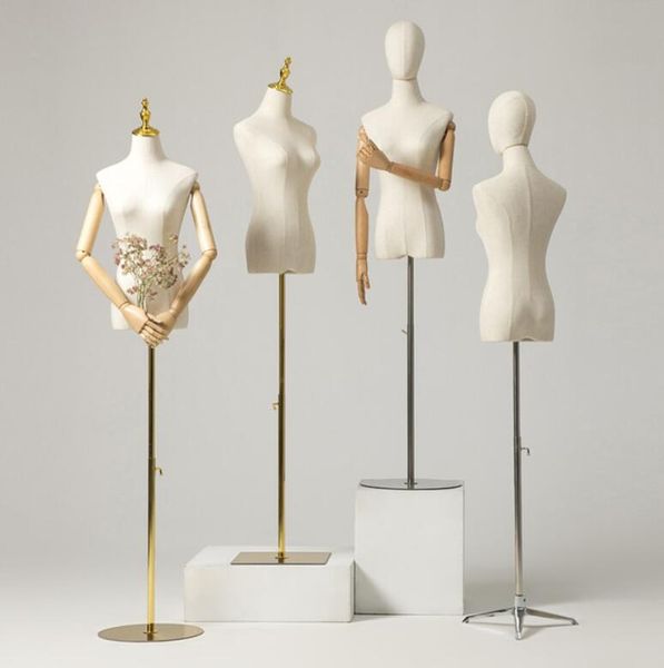 Clothing store model props Commercial Furniture women&#039;s half body women dresses window people&#039;s table clothes display rack WEDDING