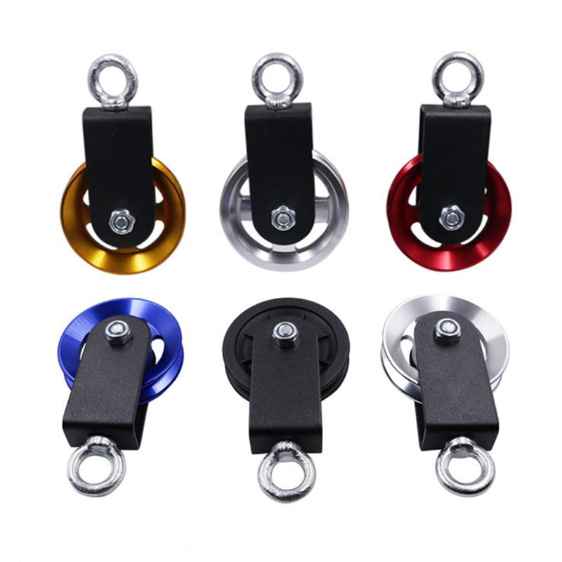 Accessories Fitness Aluminum Alloy Pulley For DIY Home Gym Cable Machine Lat Pull Down Equipment Bearing Wheel Block