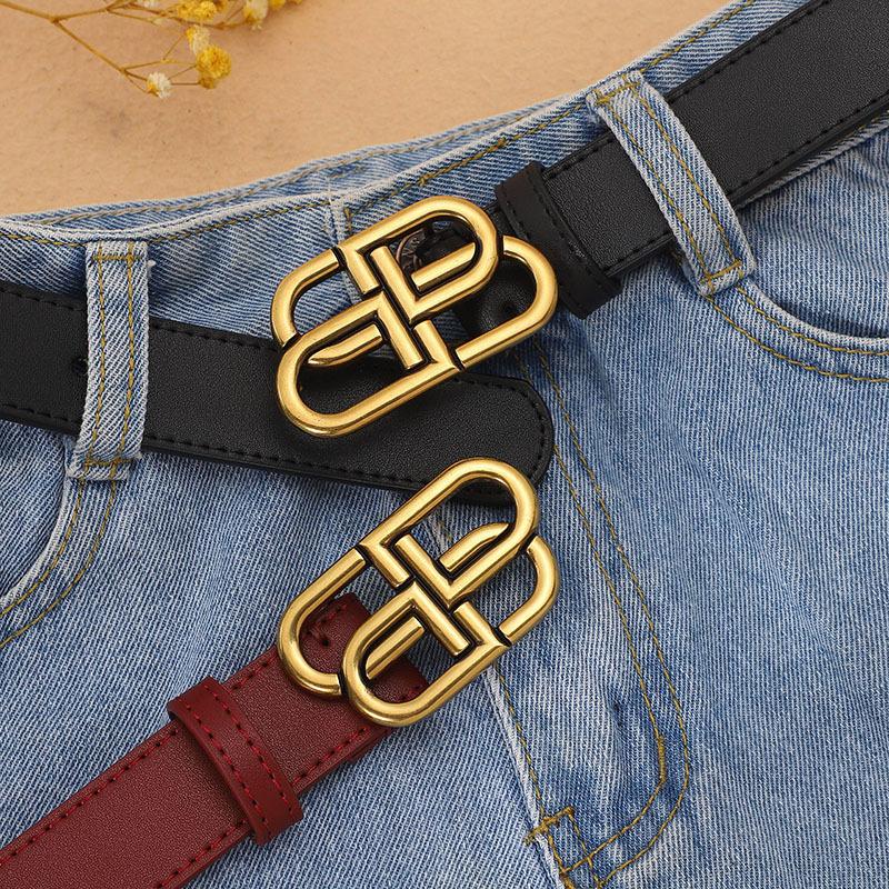 Belts Fashion Versatile Belt Women&#039;s Pants Simple Youth Student Waist Cover
