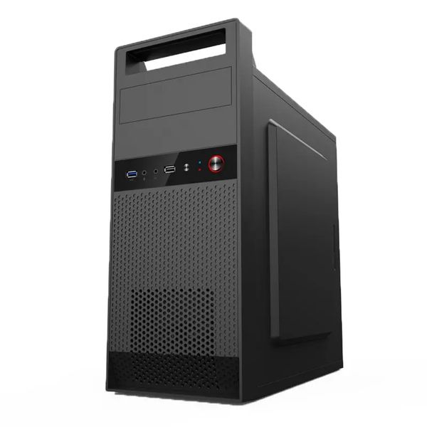 SKTC K6 Cold Rolled Steel Sheet mATX ITX Case USB2.0 Gaming Tempered Computer Portable Desktop Chassis ATX Power Supply