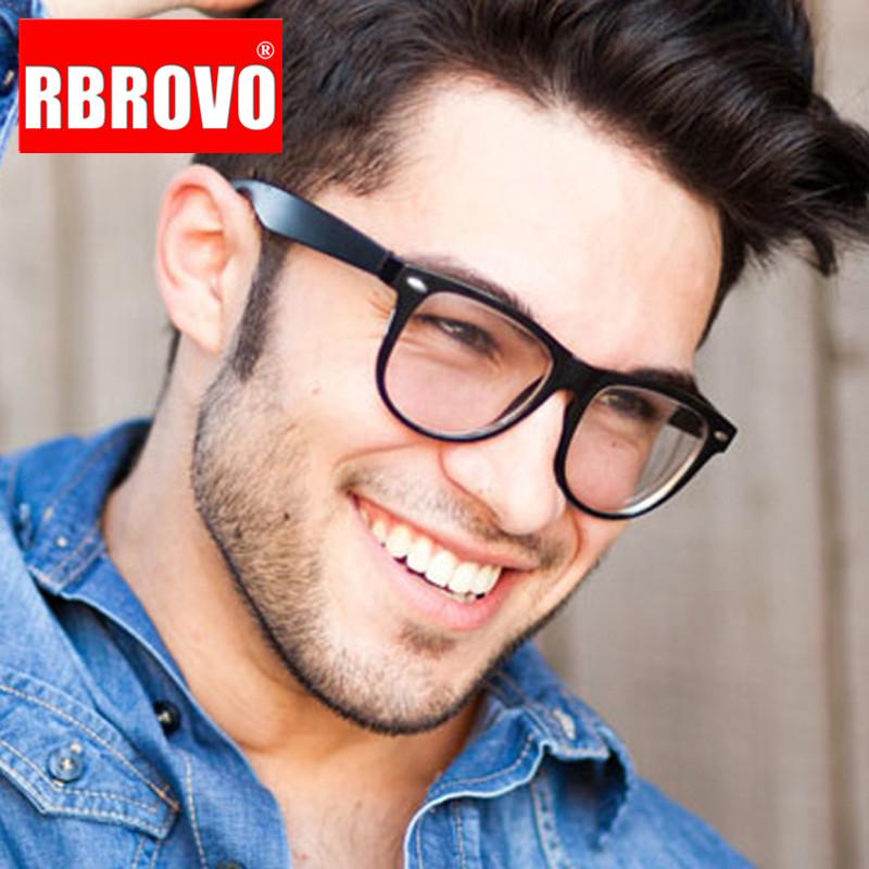 Fashion Sunglasses Frames RBROVO Square Retro Glasses Frame Men Vintage Eyeglasses For Women Mirror Lentes De Lectura Mujer