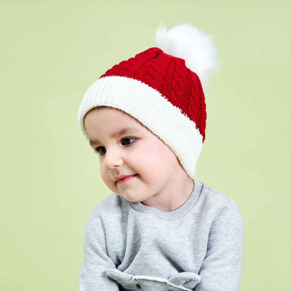 2021 fashion baby hat autumn christmas knitting winter warm wool