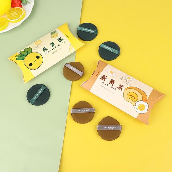 Sponges, Applicators & Cotton 3pcs Demon I&#039;m Pineapple Pie - Egg Yolk Cushion Puff BB Cream Sponge Soft Air Double-Sided Use Makeup Too