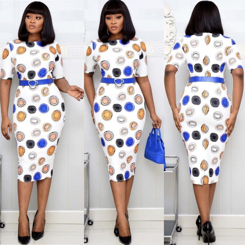 Casual Dresses African es For Women Dashiki Printing Robe Boubou Africaine Femme Bazin Plus Size Office Lady Clothes 2LS1