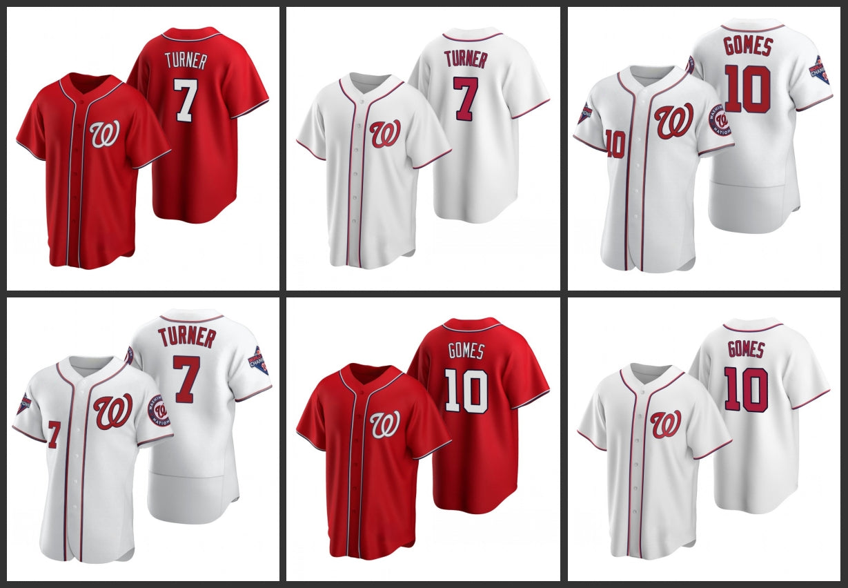 Washington&#13;Nationals&#13;Men Trea Turner Yan Gomes Women Youth Jersey