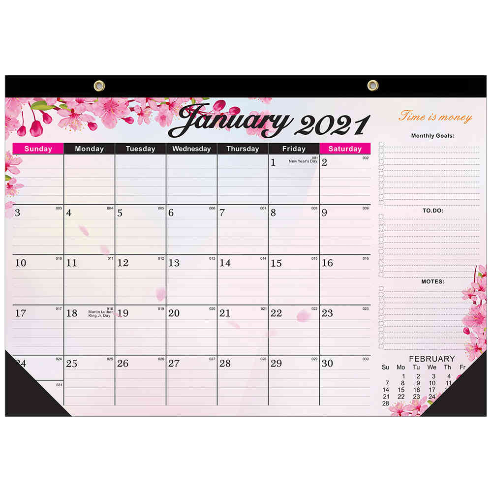 2021 Wall Calendar - 12 Months Hanging Wall Calendar Colorful Calendar Perfect for School, Office & Home Planning and Organizing
