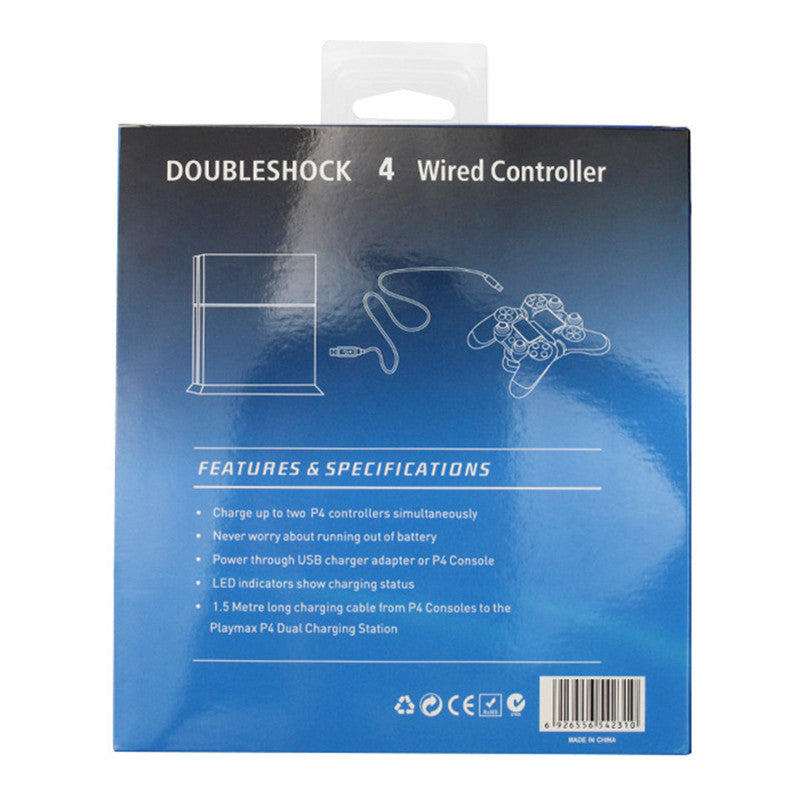 22 Colors In Stock Controller for PS4 Vibration Play Station Joystick Gamepad Wired Game Controllers Without Logo With Retail Package Box DHL