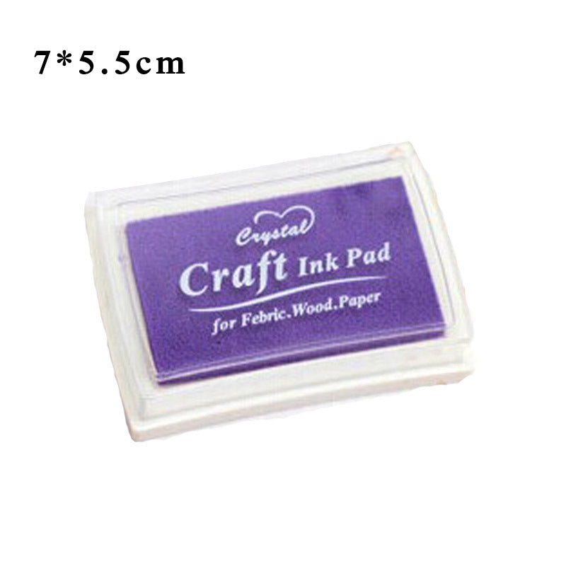 1Pcs Finger Paint Printing Ink-Sponge-Plastic DIY Handmade Craft for Rubber Stamps Inkpad Paper Scrapbooking Supplies Multicolor