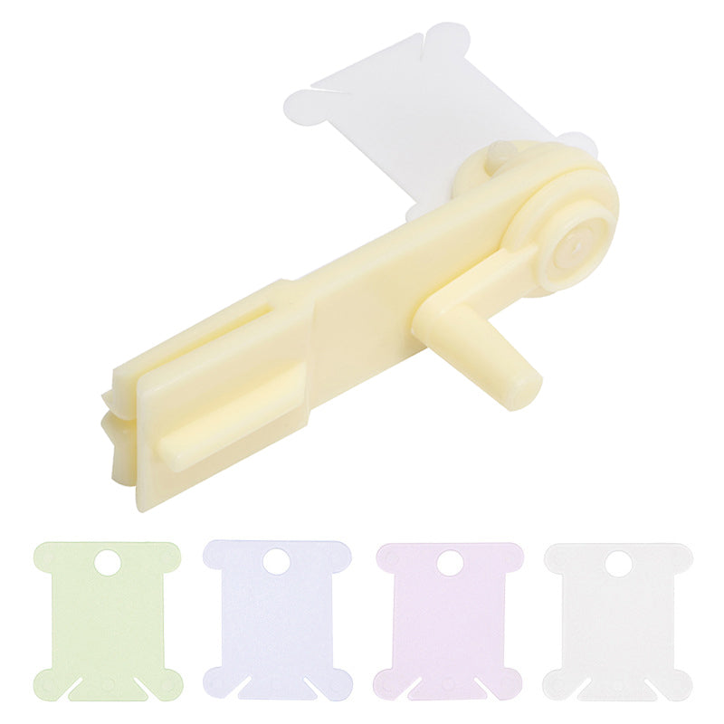 Thread Winder Holder Plastic with Thread Board Hand Operated 1Pcs Sewing Craft Portable Winder Machine Household