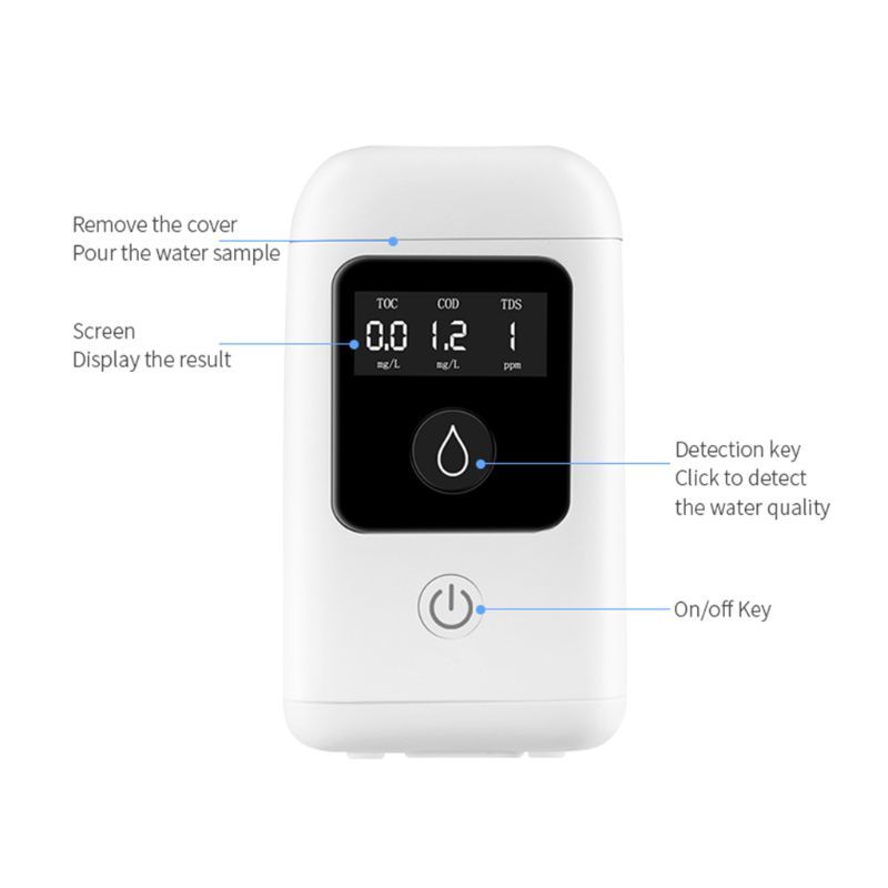 Household 3 In 1 Digital Lcd High Accuracy Still Code Tds Water Quality Purity Tester Meter