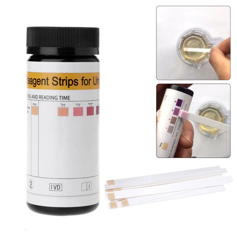 100 Sticks-set Keton Strips Home Ketosis Urine Test-Atkins Diet Waste Analysis Chain Strips Healthy Diet Body Tester