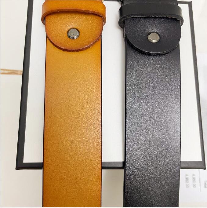 Luxury designer men and women belts wild simple design style high quality smooth pin buckle belt youth version free gift box