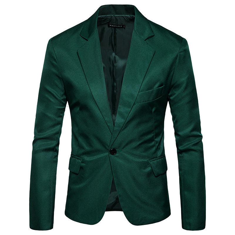 Men&#039;s Suits & Blazers Men fine fit fashion casual spring fall suit business jackets work day-to-day life office stage prom party without iron
