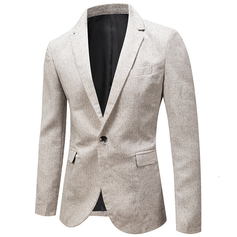 Men&#039;s Suits & Blazers Men casual fine adjustment business office life everyday spring suit solid jacket unique breasted graduation party