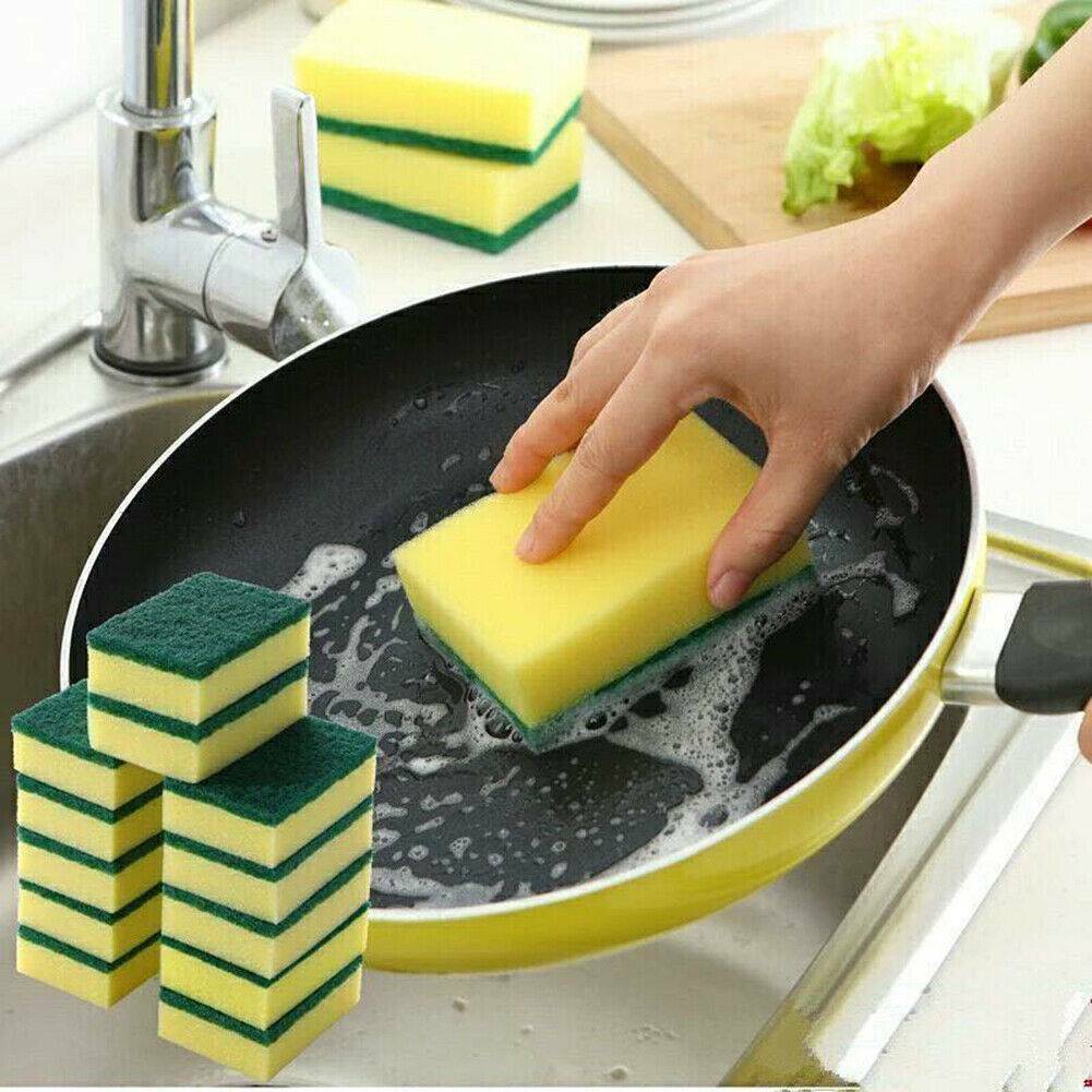 13PCS Cleaning Set-10pcs Sponge Eraser Cleaning Pads 3 Coral Fleece Wipes Dish Washing Stains Removing Kitchen Household Cleaning Tools