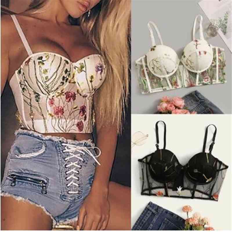 Bras Women Push Up Wireless Embroidery Lace Bra Top Plus Size Wire Free Bralette Underwear Lingerie Full Cup 9V4P