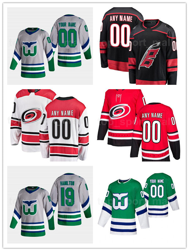 Carolina Hurricanes Reverse Retro Hockey 86 Teuvo Teravainen Jersey 37 Andrei Svechnikov 20 Sebastian Aho 19 Dougie Hamilton Jaccob Slavin Shirt uni