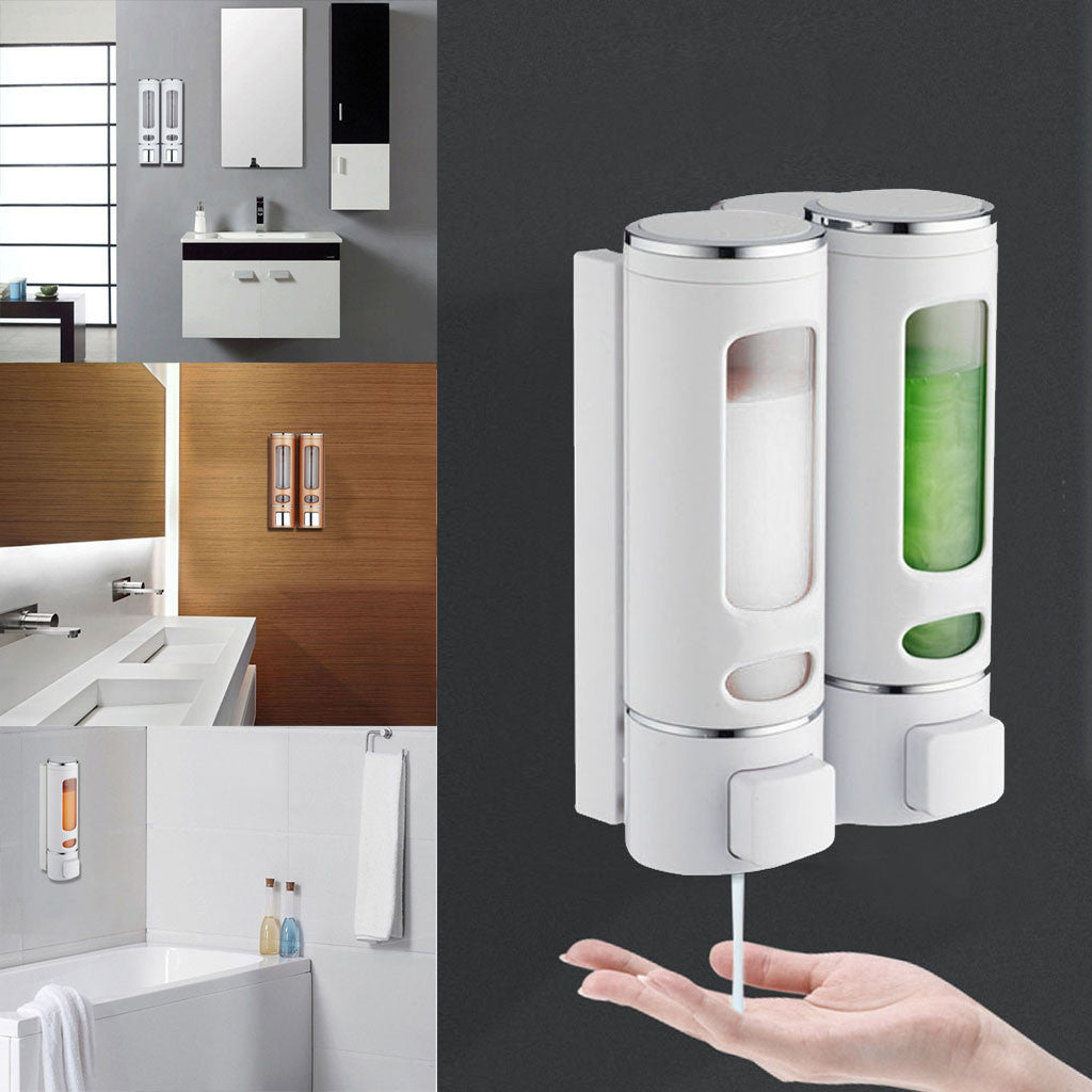 400ml single soap dispenser wall-mounting shower shampoo dispenser liquid vessel soap accessories to bathroom