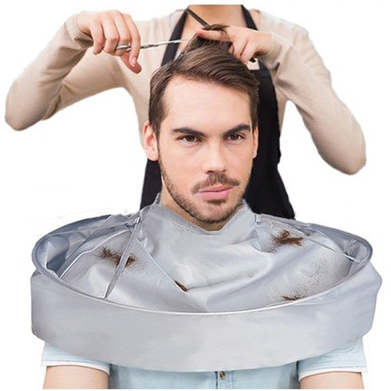 Diy haircut cape umbrella cover cut wrap hair shaving apron barber dress domestic protective cover