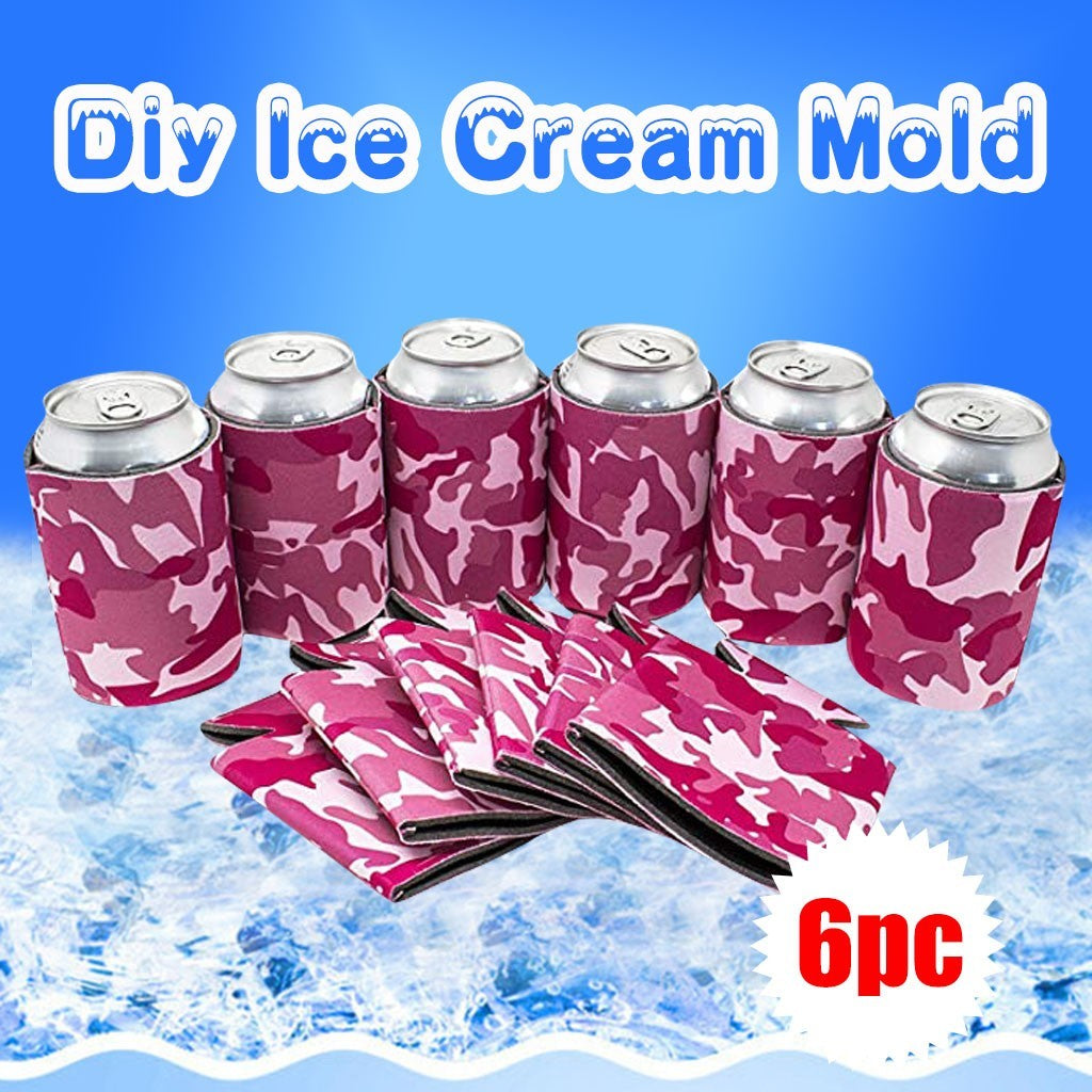 Empty drink from the refrigerator cover of the 6-pces beer bottle, fold-top most that wilts the refrigerator, custom diy sublimation gloves