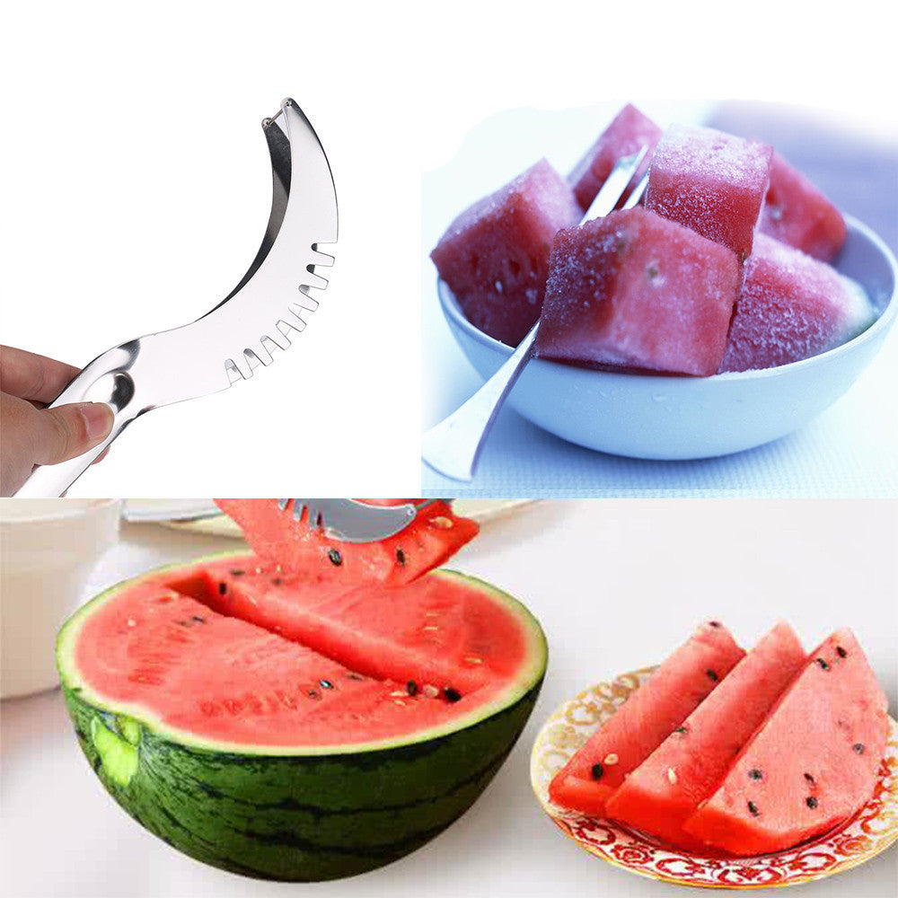 Watermelon slicer server cutter corer spoon stainless steel ice cream scoop new tool vegetable slicer kitchen tool