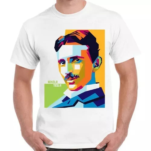 Nikola Tesla Art Cool Vintage Genius Inventor Electrical Retro T Shirt 2315